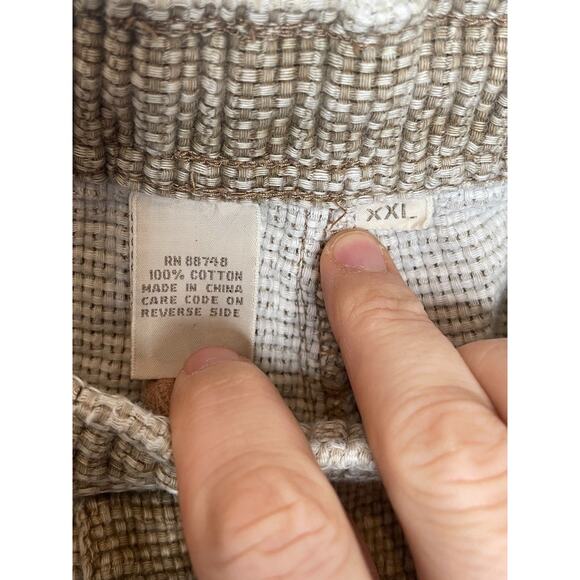 The Territory Ahead Men's Textured Cotton Shorts Sz XXL Drawstring Outdoor Beach - Picture 10 of 10